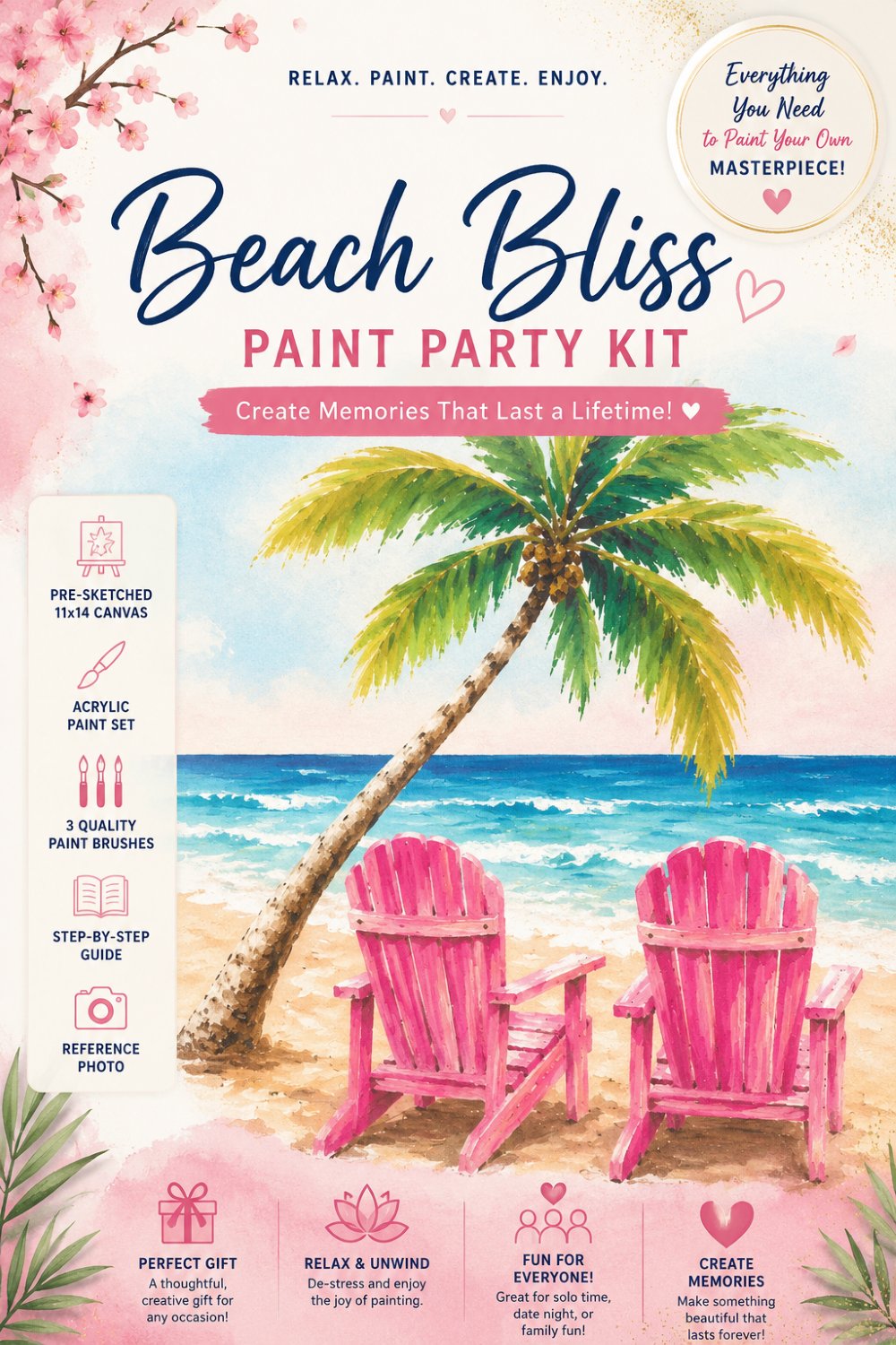 Beach Bliss Paint Party Kit