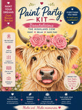 Beautalicious the Highland Cow Paint Party Kit