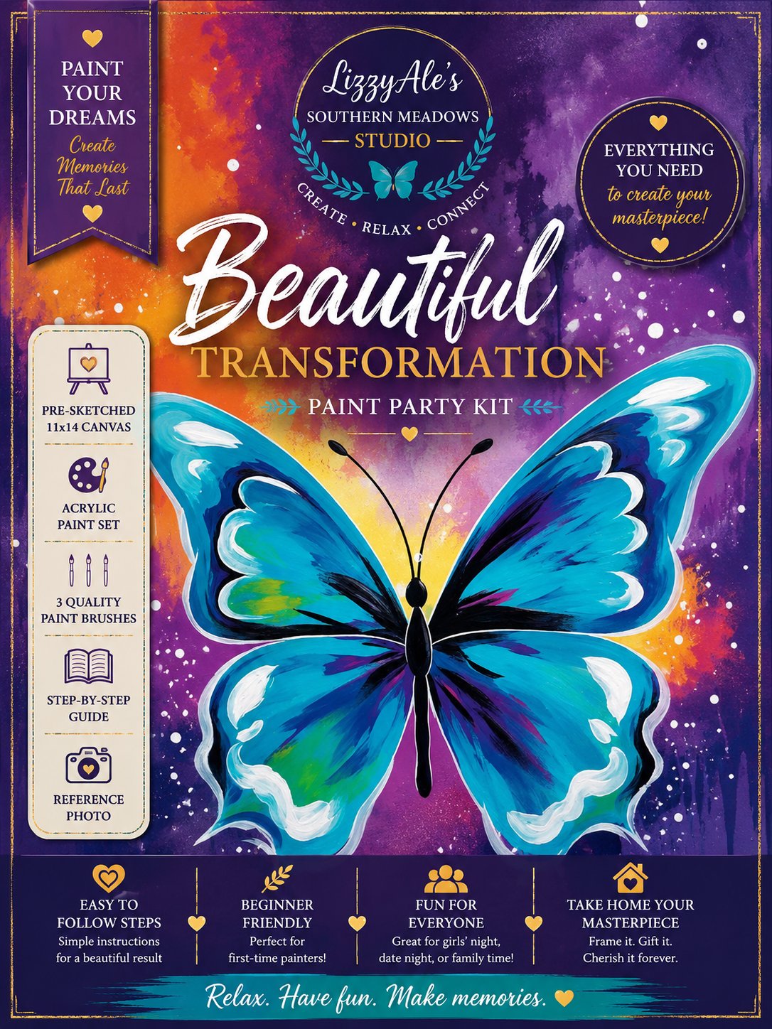 Beautiful Transformation Paint Party Kit