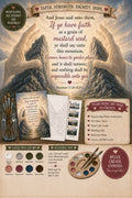 Faith Can Move Mountains DIY Paint Kit - Matthew 17:20 Scripture art with God's hands and mountains