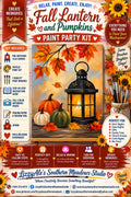 Fall Lantern & Pumpkins Paint Kit – Autumn DIY Painting Kit