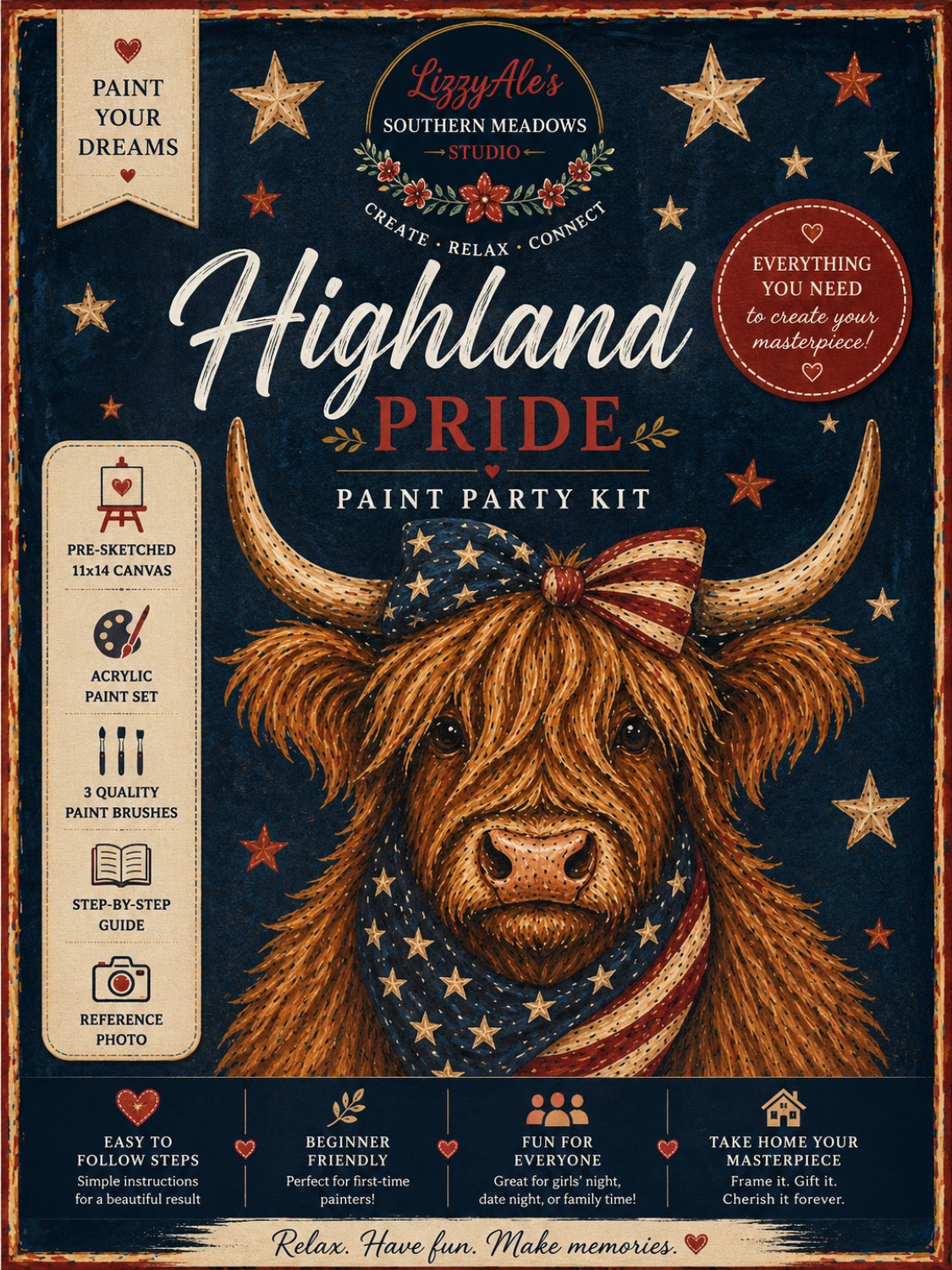 Highland Pride Paint Party Kit