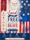Land of the Free Because of the Brave Paint Party Kit