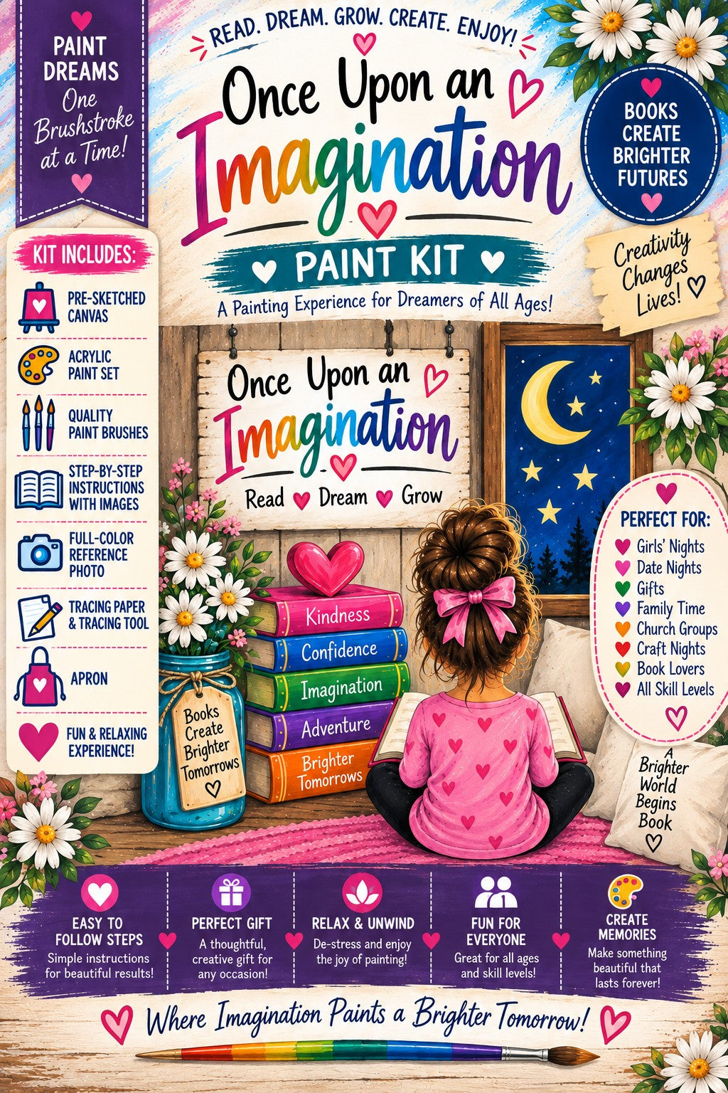 Once Upon An Imagination Paint Kit | Dolly Parton's Imagination Library Inspired