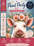 Pickles the Pig Paint Party Kit | Farmhouse Pig Acrylic Painting Kit