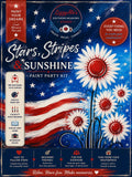 Stars, Stripes & Sunshine Paint Party Kit | Patriotic Floral Painting Kit