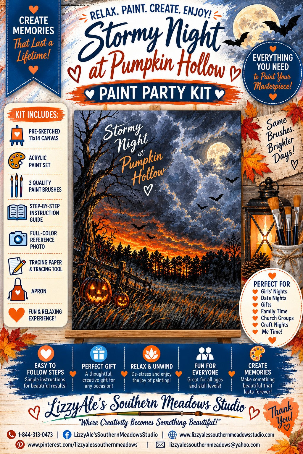 Stormy Night at Pumpkin Hollow