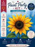 The Sunflower Paint Party Kit | Sunflower Acrylic Painting Kit for Beginners